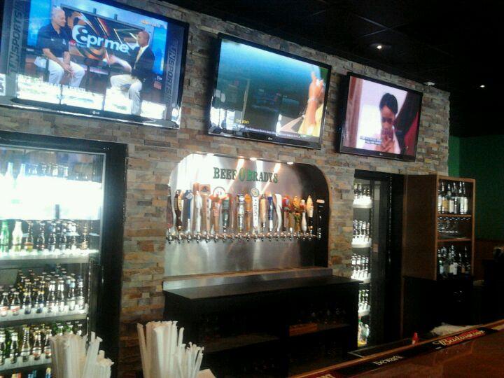 Bar stone work and cabinets