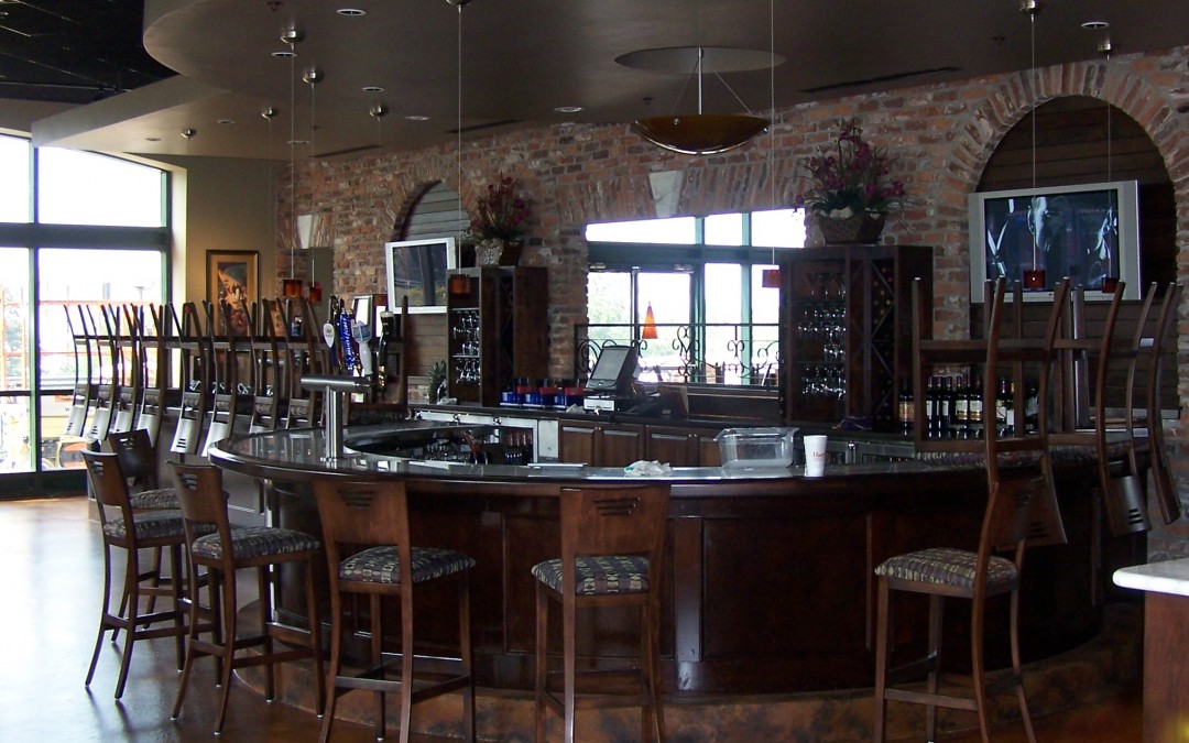 Granite top at bar area