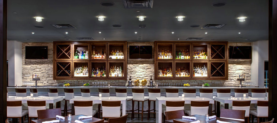 Bar cabinets in double wall construction