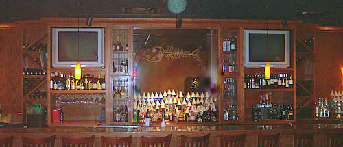 Bonefish Grill back bar cabinets