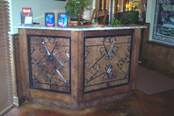 Hostess with iron work