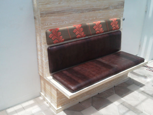 Exterior patio seating