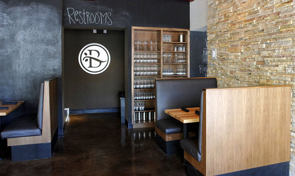 Booth area at Bella Brava