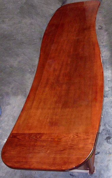 Custom epoxy poured community table