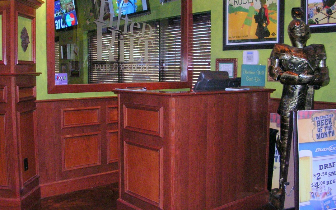 Tilted Kilt Hostess Area