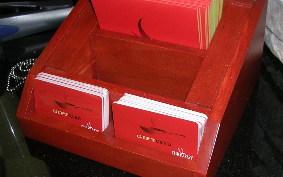 Hospitality gift card holder